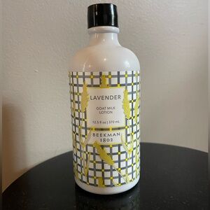 Beekman 1802 Lavender Goat Milk Lotion - White and Black